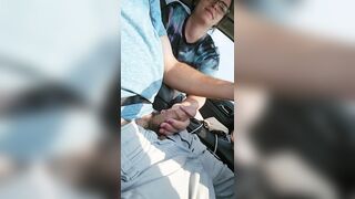 Car Oral pleasure, I gulp