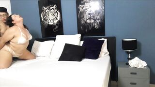 I FILL MY GIRLFRIEND'S BUTT AT MY STEPFATHER'S ABODE