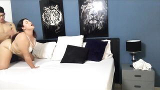 I FILL MY GIRLFRIEND'S BUTT AT MY STEPFATHER'S ABODE