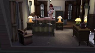 PAWG Makes Out with Her Boyfriend and Poledances