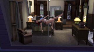 PAWG Makes Out with Her Boyfriend and Poledances