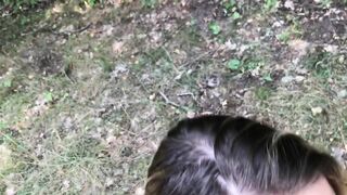 Amateur Beauty Persuaded into Rod Sucking at 1st Date - Public Fellatio