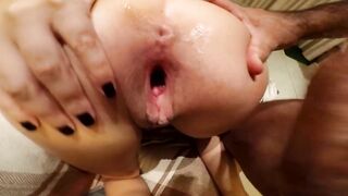 Russian honey stretch cunt with thick ramrod