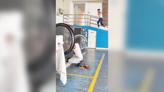 MECHANICS CATCH AN EMPLOYEE OUT OF A FUCKING-RUBBER