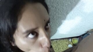 POV Wednesday is doing a great sloppy oral pleasure with giant facial