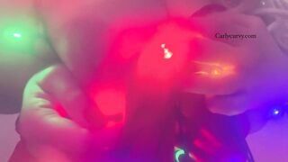 Striptease whilst putting up some Holiday lights!