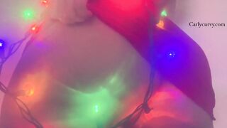 Striptease whilst putting up some Holiday lights!