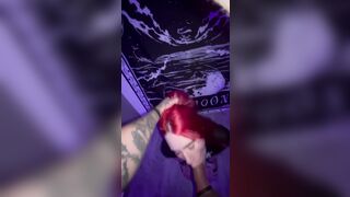 Teasing my stepbrother until this guy bangs my mouth and makes me cum hard