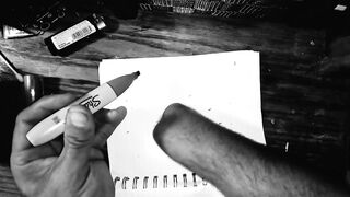 Realstumpers practicing writing with right prosthetic hand