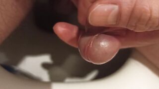 I pee and wank my dickhead.