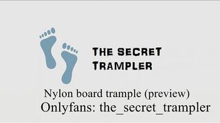 Nylon penis trampling board (preview, in a short time on onlyfans)