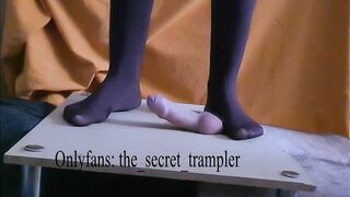 Nylon penis trampling board (preview, in a short time on onlyfans)