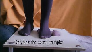 Nylon penis trampling board (preview, in a short time on onlyfans)
