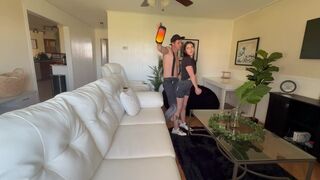 My roomate’s ex boyfriend shows up as a stripper to have makeup sex and screws me instead