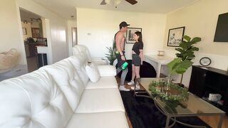 My roomate’s ex boyfriend shows up as a stripper to have makeup sex and screws me instead