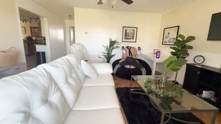 My roomate’s ex boyfriend shows up as a stripper to have makeup sex and screws me instead