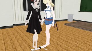 Giantess Kaguya and Lucy Trample