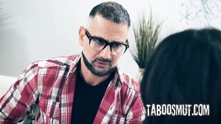 Lustful Stepdad Enjoys Screwing Lalin girl Stepdaughter's Bushy Vagina