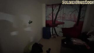 Saying goodbye to my apartment with a agreeable oral