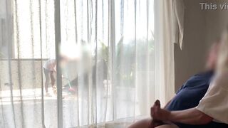 mother I'd like to fuck from the next hotel room without asking me took my cock without my pants and made me cum in front of the maid