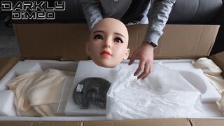 BEZLYA Sex Doll Unboxing. This petite maid doll likes to be screwed in different positions. Filled twat
