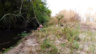 Strangers are caught having sex at the waterfall.