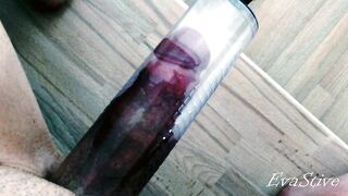 brought his jock to climax vacuum pump