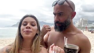 That babe got lustful on the beach and I broke her butt