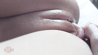 Juicy PUFFY CUNT masturbation and intensive groaning - Female Climax