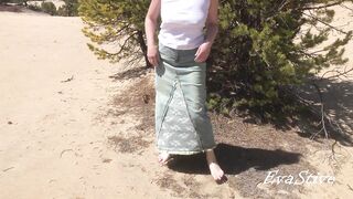 pissing standing up and farting