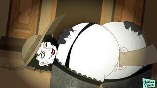 Resident Cold-blooded Village: Tall Vampire Maiden Alcina Dimitrescu Parody Animated