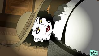 Resident Cold-blooded Village: Tall Vampire Maiden Alcina Dimitrescu Parody Animated