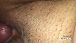 Quick nut bust on big beautiful woman twat