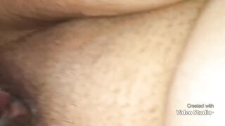 Quick nut bust on big beautiful woman twat