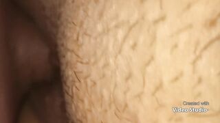 Quick nut bust on big beautiful woman twat