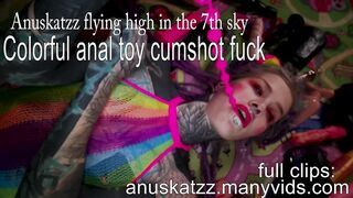 Tattoo dreadgirl splitted tongue anal cosplay sex-toy blow job spunk fountain screw
