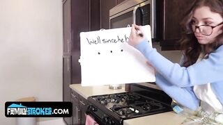 Ramrod-Sucking Lessons and Freaky Sex: Stepbro Helps Stepsister Overcome Her Shyness and Get Even