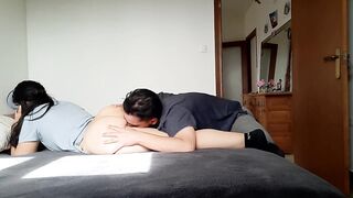 BANGING MY STEPSISTER DURING THE TIME THAT TALKING ON THE PHONE WITH HER CUCKOLD BOYFRIEND