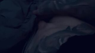 POV in daybed grabbing my penis