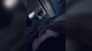 POV in daybed grabbing my penis