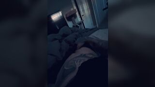 POV in daybed grabbing my penis