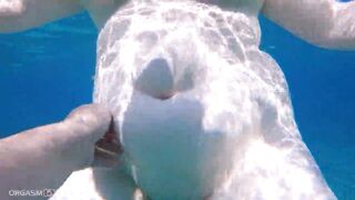 OMG! Pervert voyeur filmed and touched me underwater - Curvy German big beautiful woman on livecam whilst swimming in the ocean - Nasty summer vacation vlog