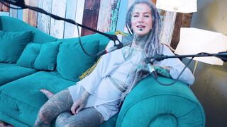 Tattoo Model Pornstar Anuskatzz talks about excitement ASMR Youtube channel: ASMRkatz SFW inked hippie