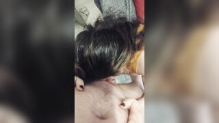 Real amateur pair's daybed sex compilation