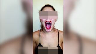 Gal Biggest Throat & Lengthy Tongue