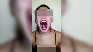 Gal Biggest Throat & Lengthy Tongue