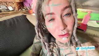Crempie my Vagina - Tattoo beauty gets a large load