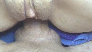 My stepsister let me rub her vagina, but I couldn't resist and filled it with cum