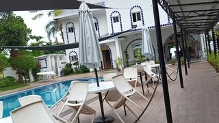 Charming Oriental gal with eye glasses getting giant load of cum