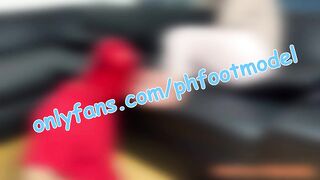 perspired feet worship from my footboy